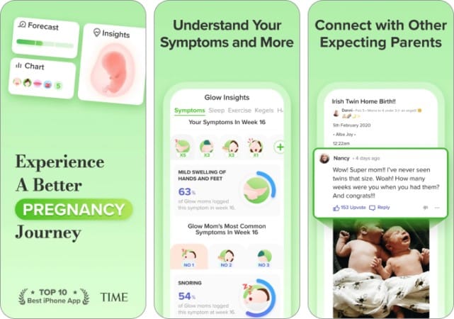 Glow Nurture Pregnancy app for iPhone and iPad
