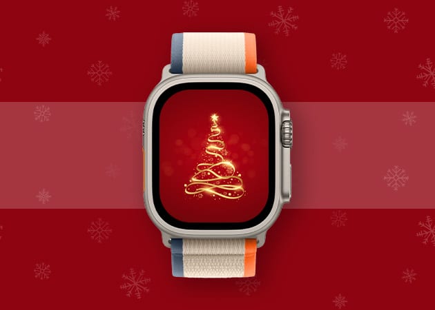 Glowing Christmas Tree Apple Watch Face 2