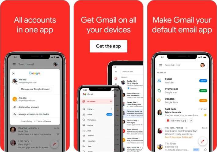 Gmail best communication iPhone app