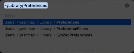 Go to ~:Library:Preferences