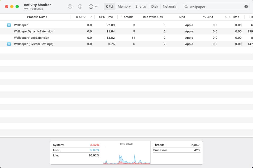 Go to Utilities and select Activity Monitor