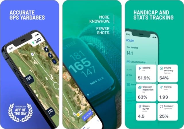 Hole19 Golf GPS App for iPhone and iPad