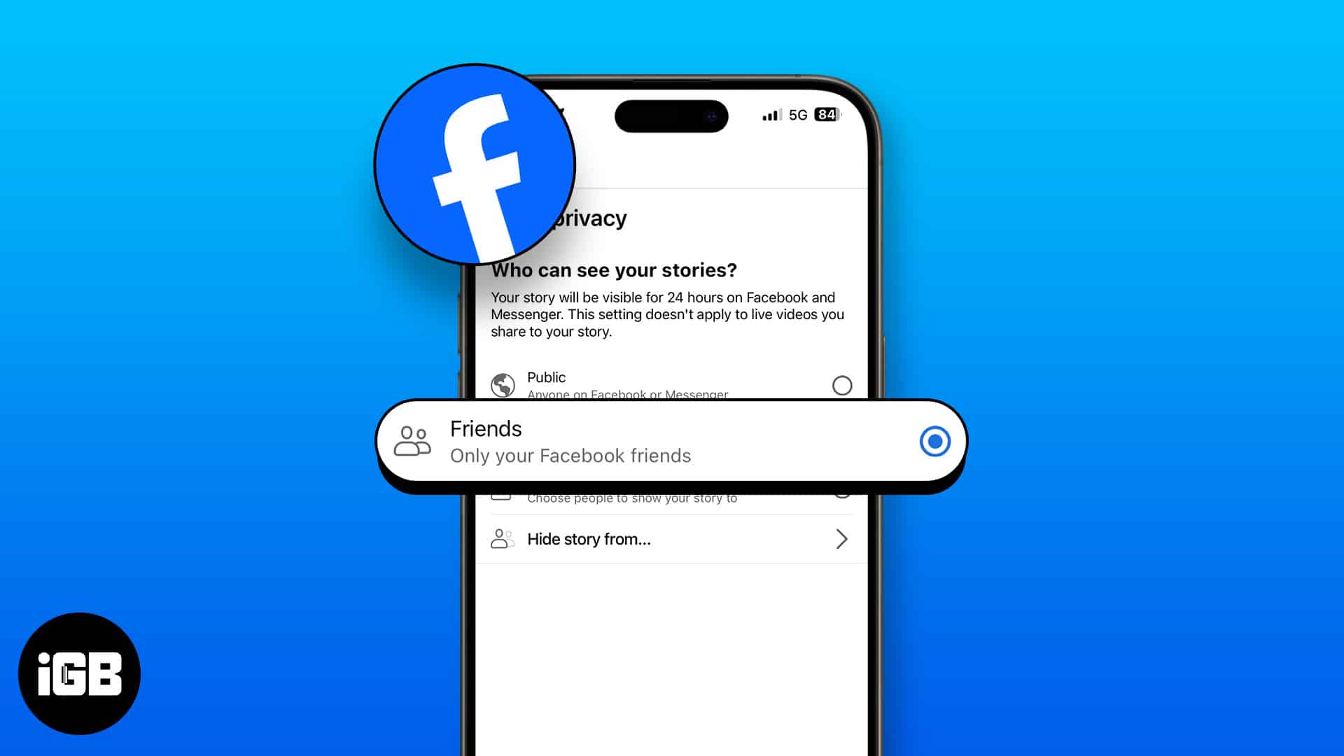 How to hide stories in facebook on iphone