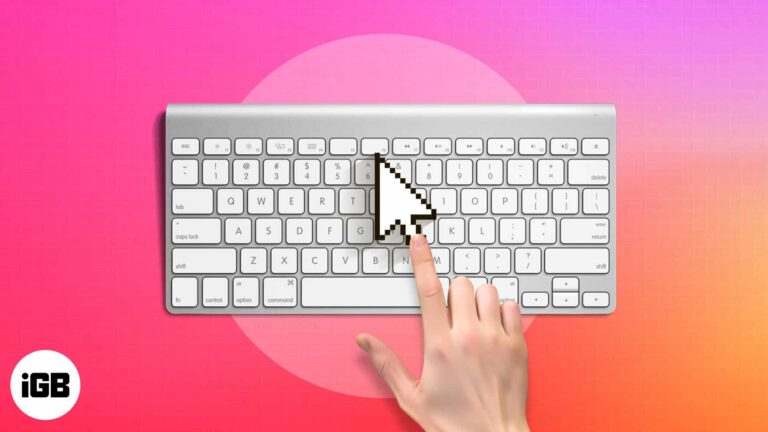 How to move mouse pointer using the keyboard on mac