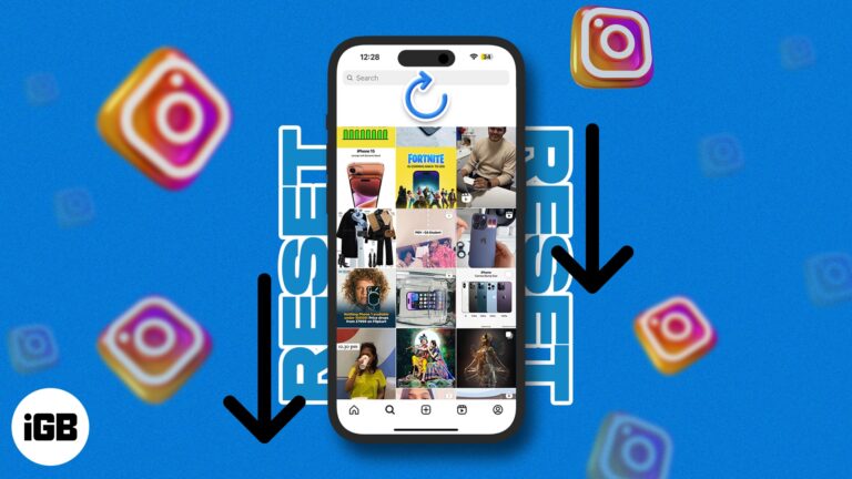 How to reset Instagram Explore page on iPhone