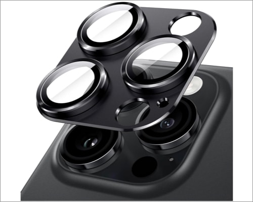 JETech Camera Lens Protector for iPhone 15 Pro Max