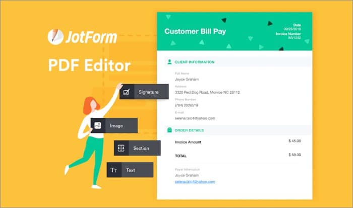 Jotform Online PDF Editor