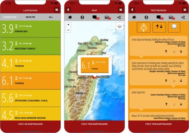 LastQuake App for iPhone and iPad