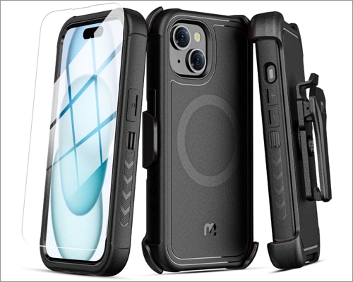 
MYBAT PRO Maverick Series iPhone 15 Case with Belt Clip