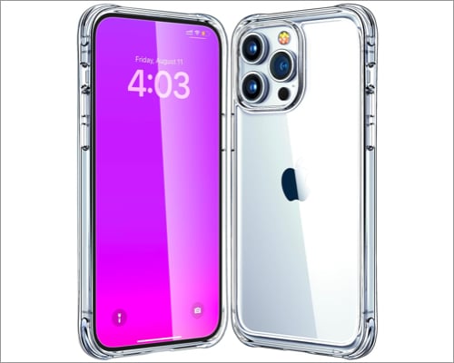 Mkeke for iPhone 15 Pro Case Clear