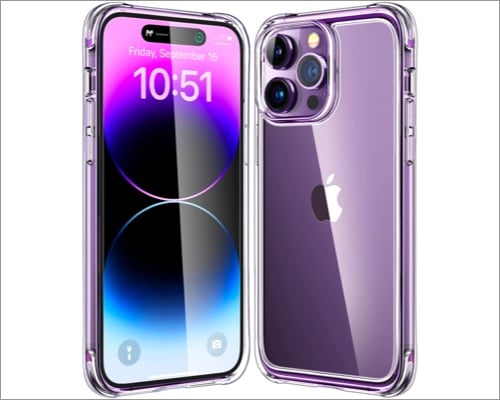 Mkeke clear case for iPhone 14 and iPhone 14 Pro with military grade protection