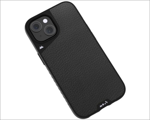 Mous Shockproof Leather Case For IPhone 15