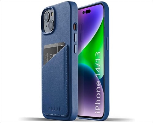 Mujjo Leather Wallet Case best iPhone 15 case