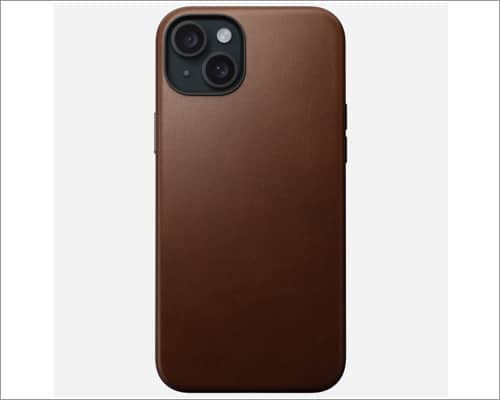 NOMAD Modern leather case for iPhone 15 Plus