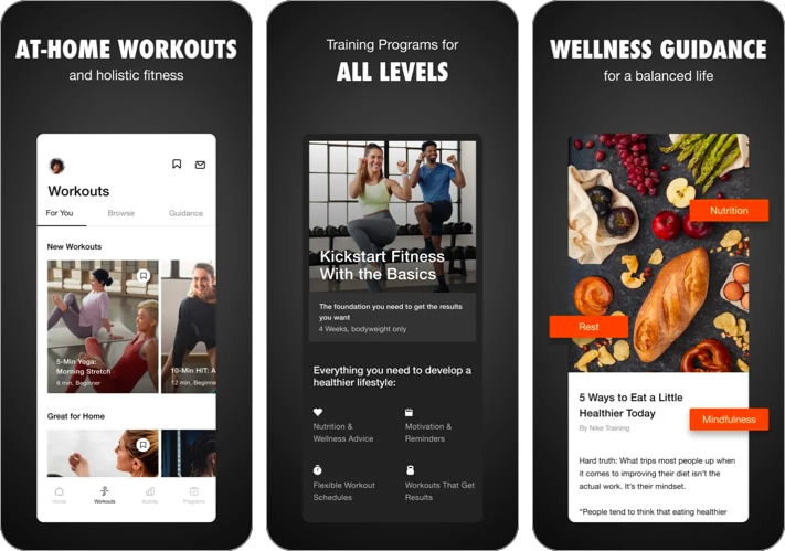 Nike Training Club best health iPhone app
