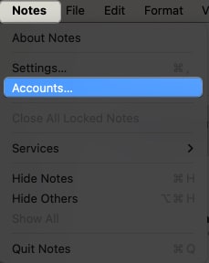 Notes accounts