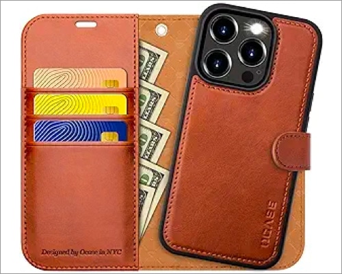 OCASE best iPhone 15 Pro wallet case