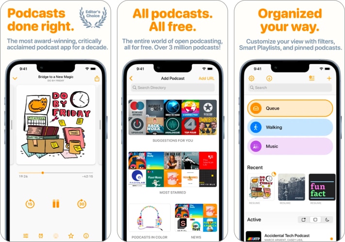 Overcast best entertainment iPhone app you must have