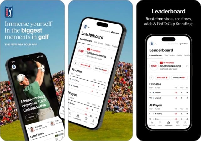 PGA Tour all-around golf app for iPhone and iPad