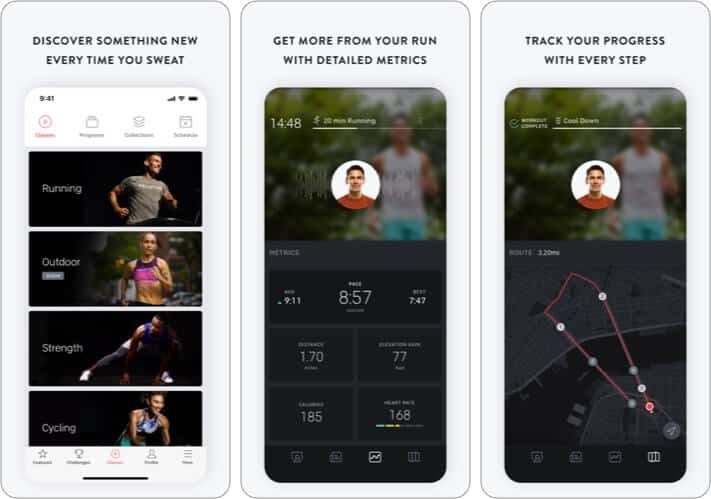 Peloton Live workout classes iPhone and iPad App Screenshot