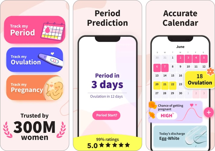 Period Tracker Period Calendar best health iPhone app