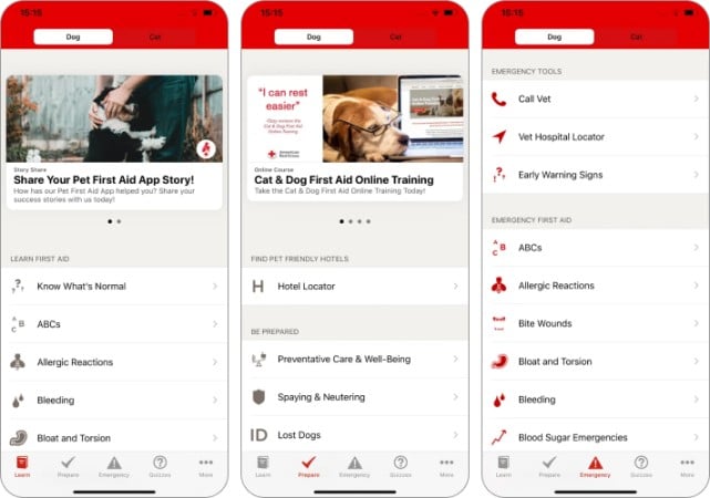 Pet First Aid health tracker for iPhone and iPad Screenshot
