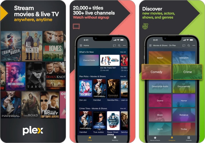 Plex Stream Movies, TV iPhone and iPad app screenshot