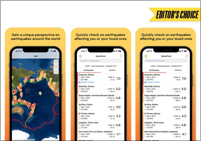 QuakeFeed Earthquake Alerts App for iPhone and iPad