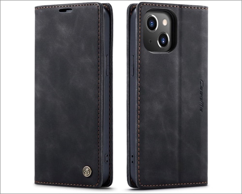 SINIANL Leather Case for iPhone 15