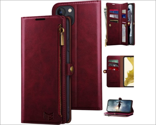 SUANPOT folio wallet case for iPhone 14