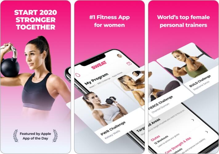 SWEAT Kayla Itsines Fitness iPhone App Screenshot
