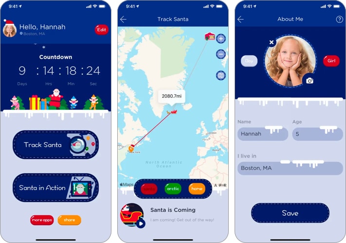 Santa Tracker best app to track Santa