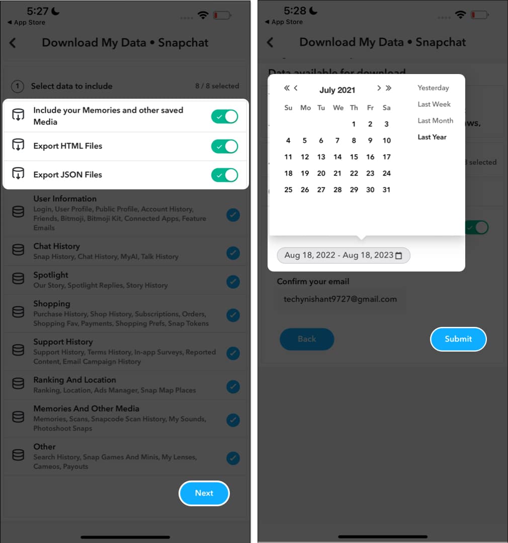 How to download Snapchat data on iPhone and Mac in 2024 - 85