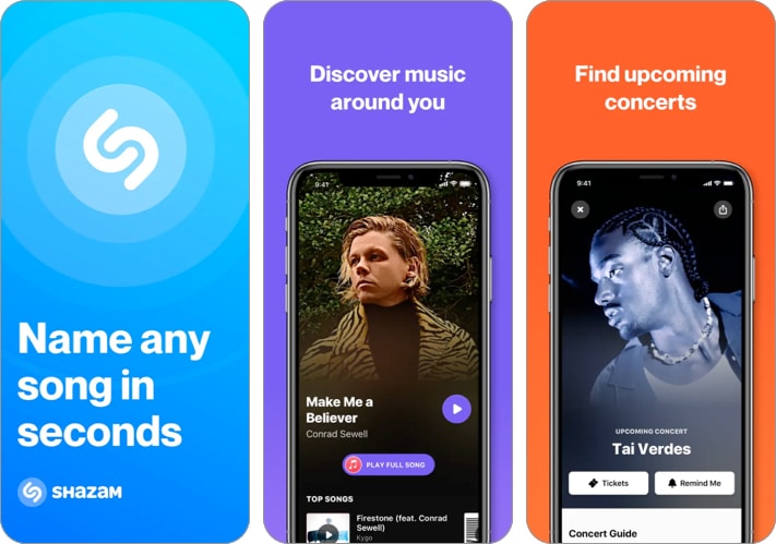 Shazam app to find song by humming