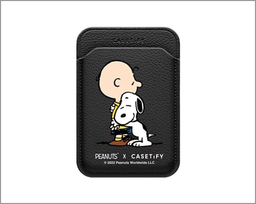 Snoopy & Charlie Hug MagSafe Wallet for iPhone