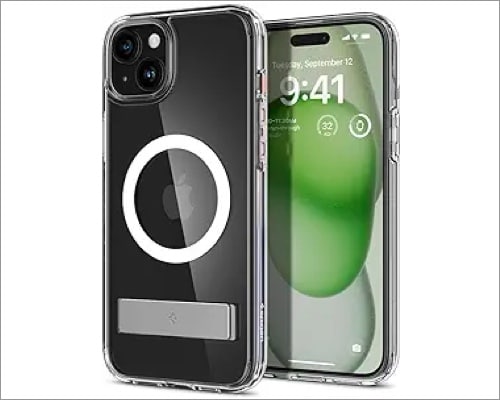 Spigen Magnetic Ultra Hybrid S MagFit best MagSafe case for iPhone 15 Plus