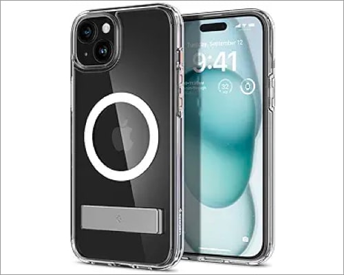 Spigen Magnetic Ultra Hybrid S best iPhone 15 clear case