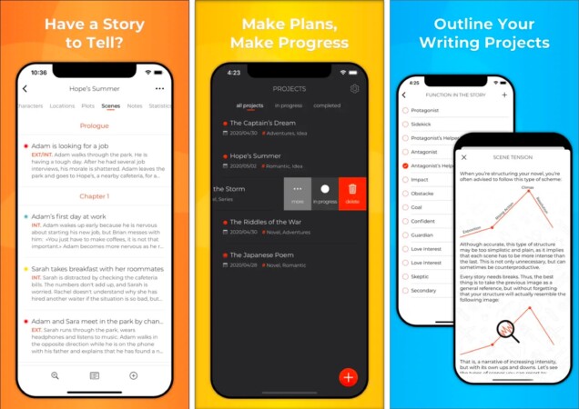 Story Planner Writing App for iPhone and iPad