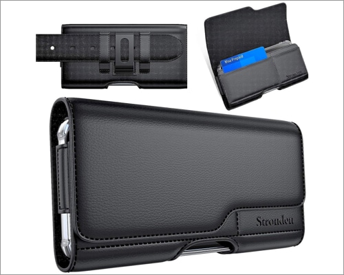 Stronden Leather Belt Case with Belt Clip Pouch for iPhone 15
