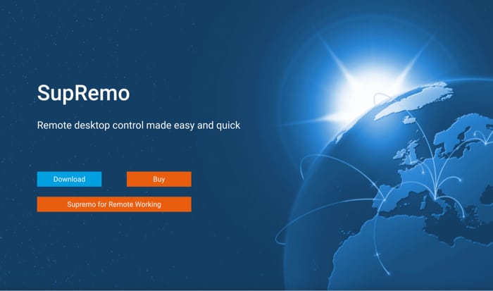 SupRemo Remote Desktop Mac App Screenshot