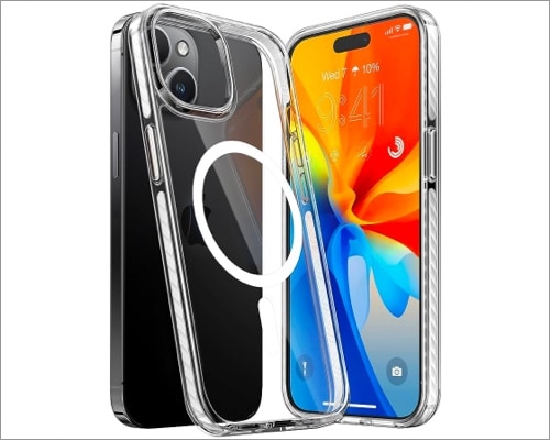 TORRAS best clear case for iPhone 15 Plus