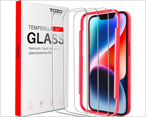 TOZO iPhone 14 screen protector