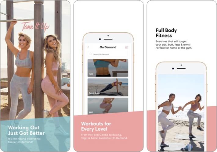 Tone It Up Workout & Fitness iPhone App Screenshot