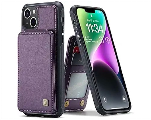 Tuzon best iPhone 15 Plus leather case
