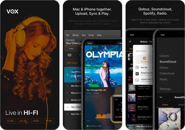 VOX best music player app for iPhone and iPad