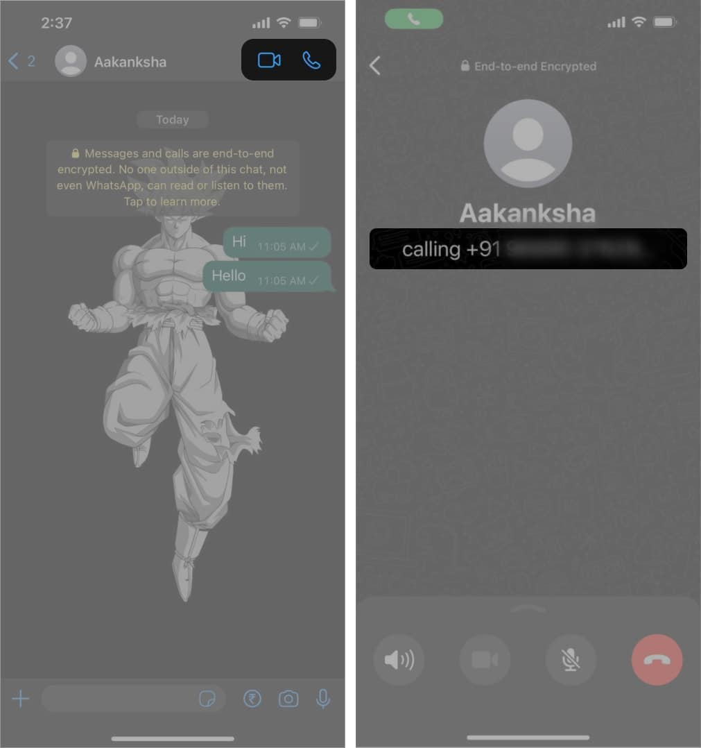 WhatsApp calls do not connect when someone blocked you
