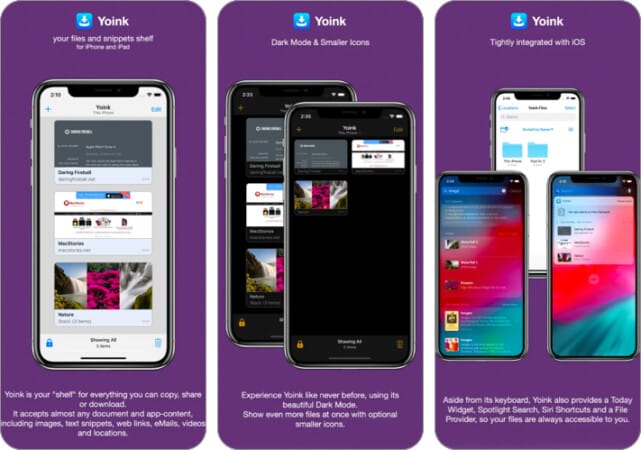 Yoink clipboard manager app iPhone