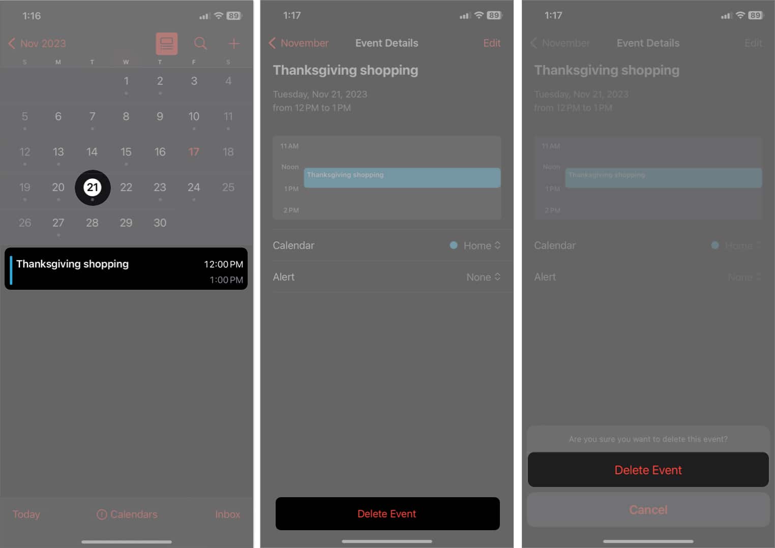 How to delete Calendar Events on iPhone or iPad - 50
