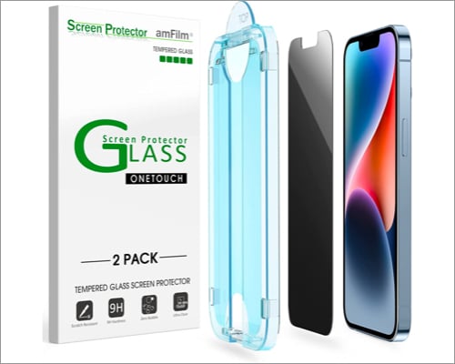 amFilm screen protector for iPhone 14