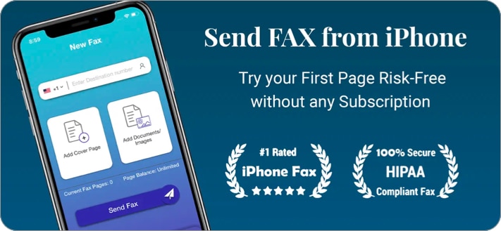 eFax app for iPhone
